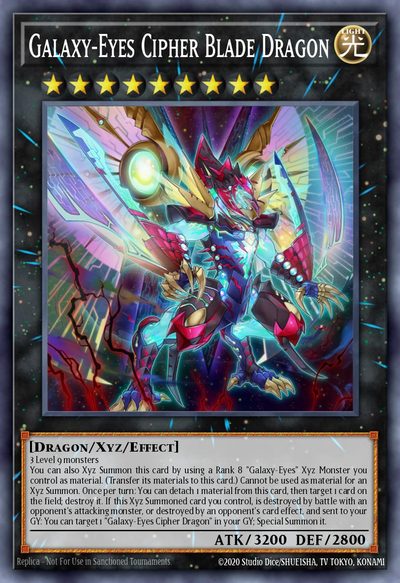 Galaxy-Eyes Cipher Blade Dragon - Extreme Force Special Edition