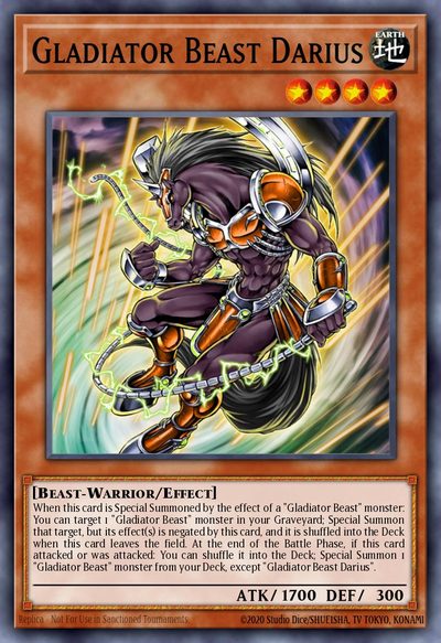 Gladiator Beast Darius - Legendary Collection 2: The Duel Academy Years Mega Pack