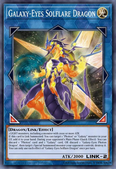 Galaxy-Eyes Solflare Dragon - 2019 Gold Sarcophagus Tin Mega Pack