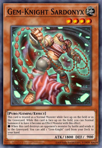 Gem-Knight Sardonyx - Duel Terminal 7a