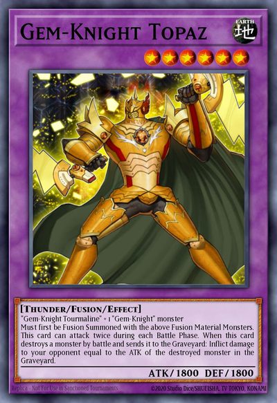 Gem-Knight Topaz - Battles of Legend: Monster Mayhem