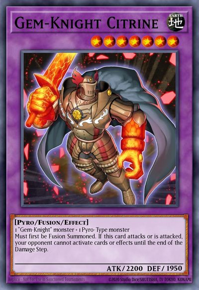 Gem-Knight Citrine - Battles of Legend: Monster Mayhem