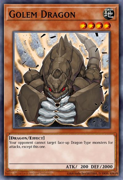 Golem Dragon - Shonen Jump Vol. 8, Issue 7 promotional card