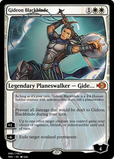 Gideon Blackblade - Magic Online Promos
