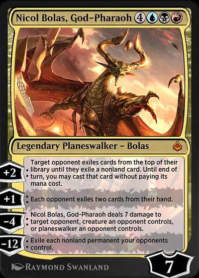 Nicol Bolas, God-Pharaoh - Amonkhet Remastered