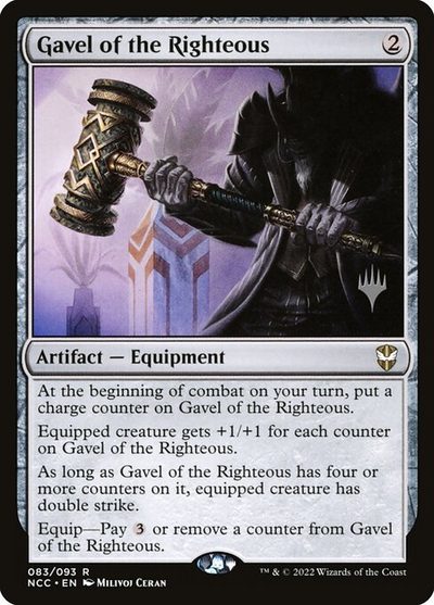 Gavel of the Righteous - New Capenna Commander Promos