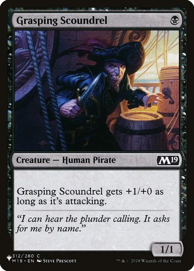 Grasping Scoundrel - The List