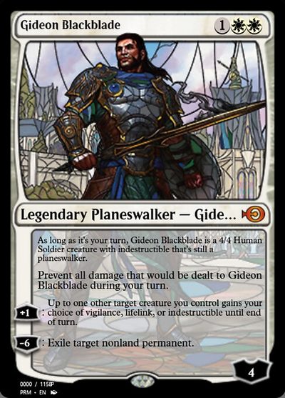 Gideon Blackblade - Magic Online Promos