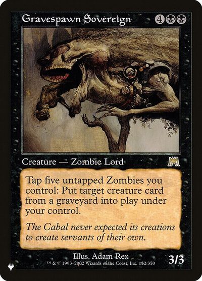 Gravespawn Sovereign - The List