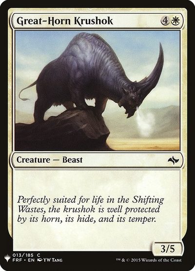 Great-Horn Krushok - The List