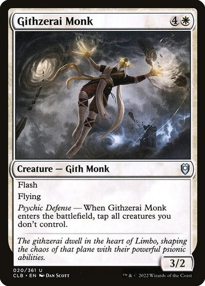 Githzerai Monk - Commander Legends: Battle for Baldur's Gate