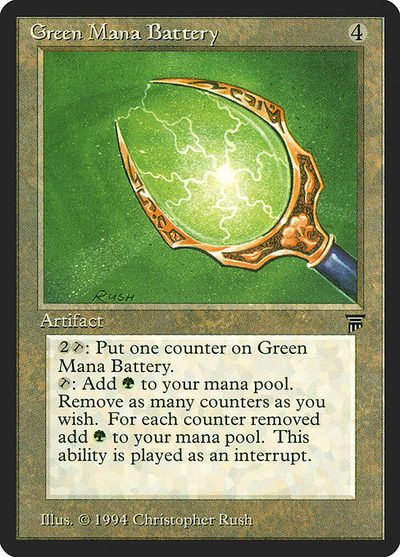 Green Mana Battery - Legends