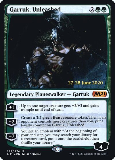 Garruk, Unleashed - Core Set 2021 Promos
