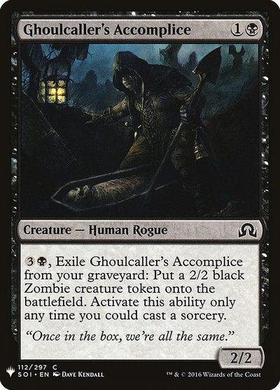 Ghoulcaller's Accomplice - The List