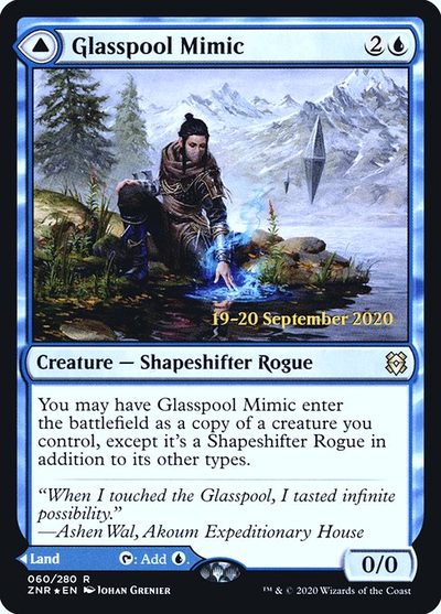 Glasspool Mimic // Glasspool Shore - Zendikar Rising Promos