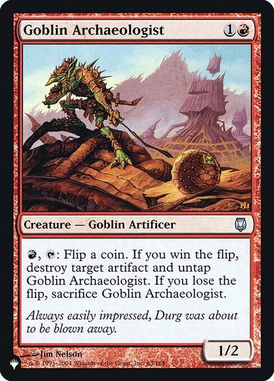Goblin Archaeologist - The List