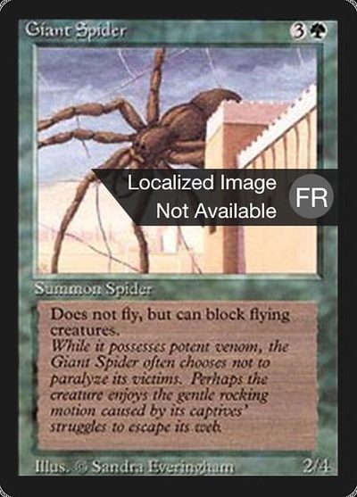 Giant Spider - Foreign Black Border