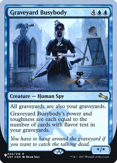 Graveyard Busybody - The List (Unfinity Foil Edition)