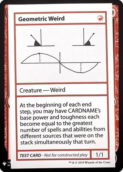 Geometric Weird - Mystery Booster Playtest Cards 2019