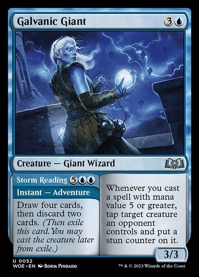 Galvanic Giant // Storm Reading - Wilds of Eldraine