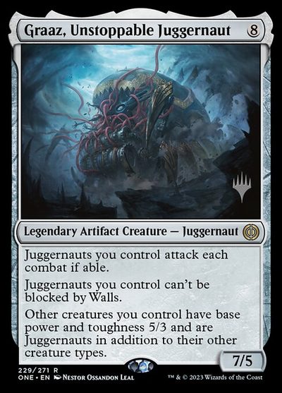 Graaz, Unstoppable Juggernaut - Phyrexia: All Will Be One Promos