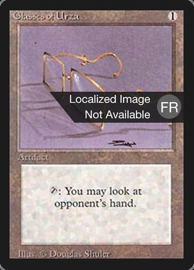Glasses of Urza - Foreign Black Border
