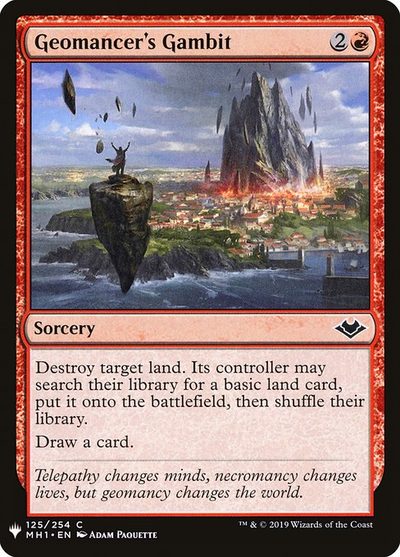 Geomancer's Gambit - The List