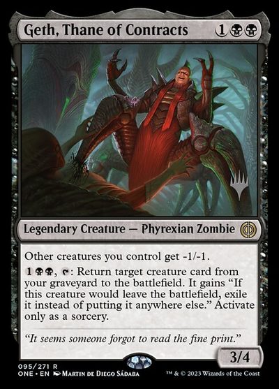 Geth, Thane of Contracts - Phyrexia: All Will Be One Promos