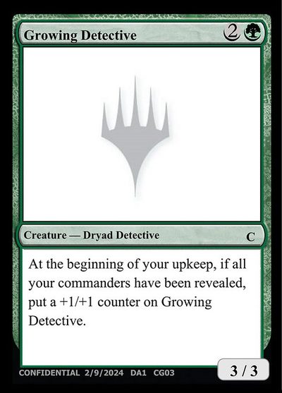 Growing Detective - Unknown Event