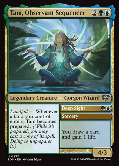 Tam, Observant Sequencer // Deep Sight - Secrets of Strixhaven