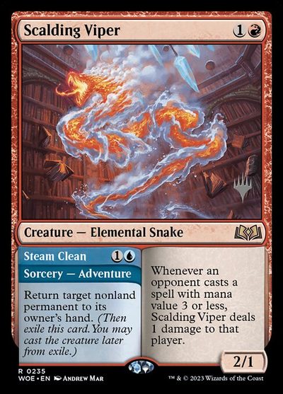 Scalding Viper // Steam Clean - Wilds of Eldraine Promos