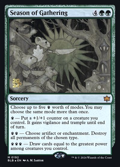 Season of Gathering - Bloomburrow Promos