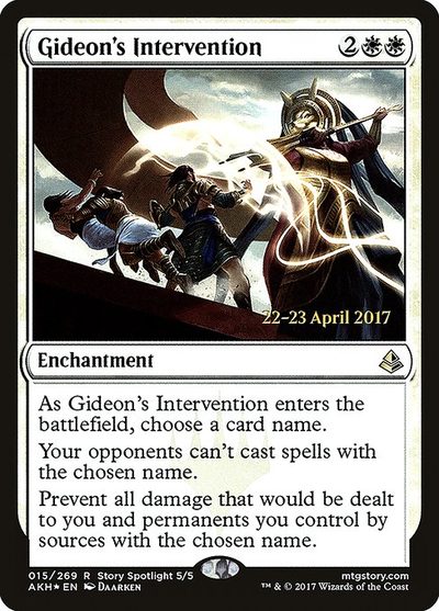 Gideon's Intervention - Amonkhet Promos