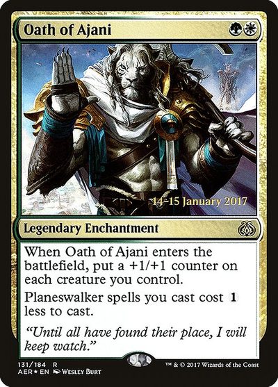 Oath of Ajani - Aether Revolt Promos
