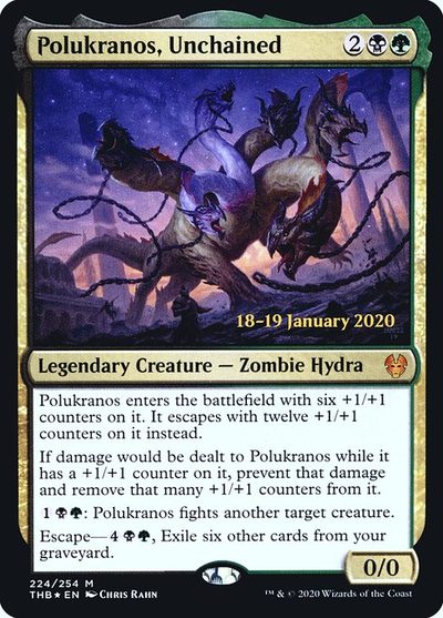 Polukranos, Unchained - Theros Beyond Death Promos