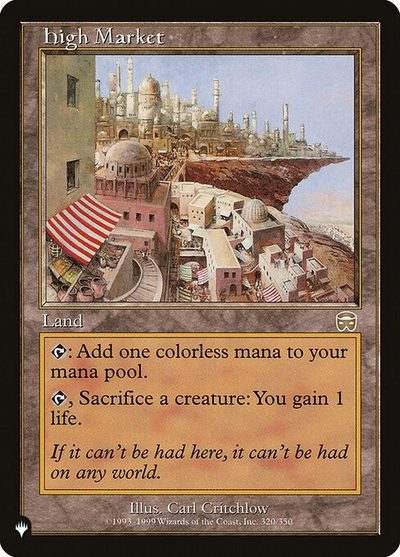 High Market - The List