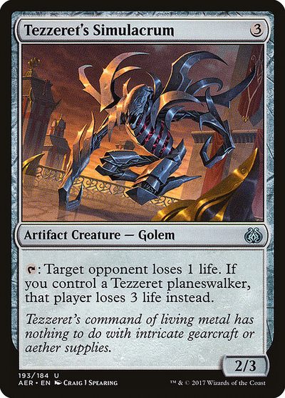 Tezzeret's Simulacrum - Aether Revolt