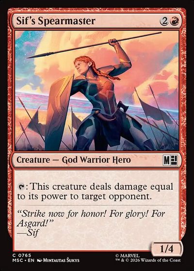 Sif's Spearmaster - Marvel Super Heroes Commander