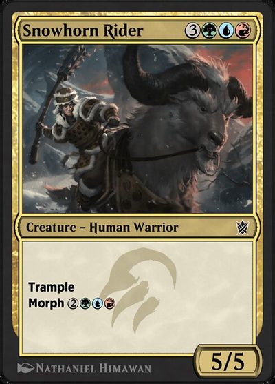 Snowhorn Rider - Khans of Tarkir