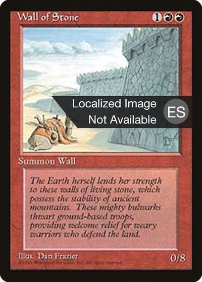 Wall of Stone - Fourth Edition Foreign Black Border