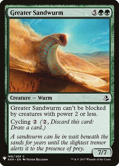 Greater Sandwurm - The List