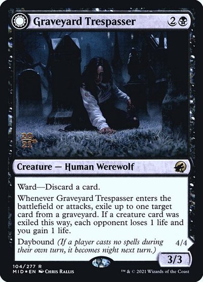 Graveyard Trespasser // Graveyard Glutton - Innistrad: Midnight Hunt Promos