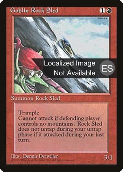 Goblin Rock Sled - Fourth Edition Foreign Black Border