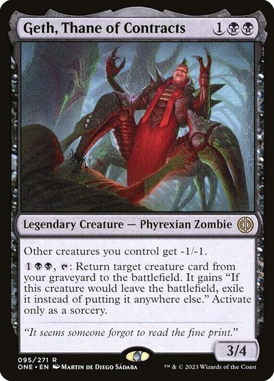Geth, Thane of Contracts - Phyrexia: All Will Be One