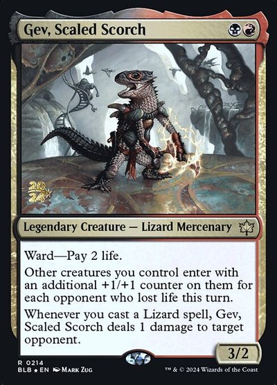 Gev, Scaled Scorch - Bloomburrow Promos