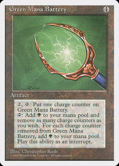 Green Mana Battery - Fourth Edition