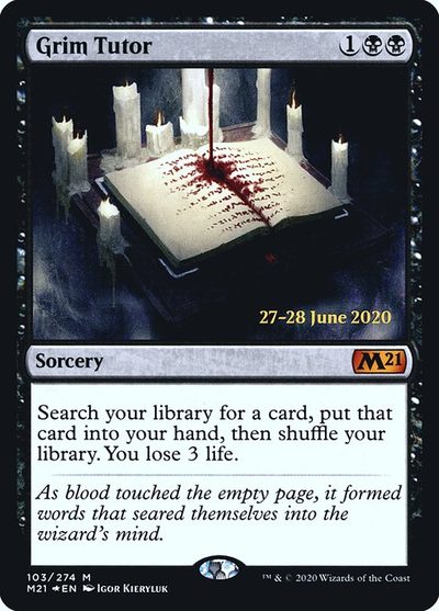 Grim Tutor - Core Set 2021 Promos