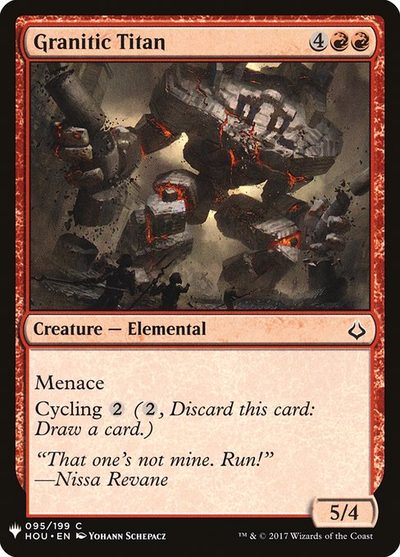 Granitic Titan - The List