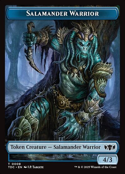 Salamander Warrior - Tarkir: Dragonstorm Commander Tokens
