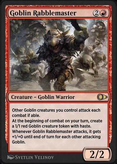 Goblin Rabblemaster - Pioneer Masters